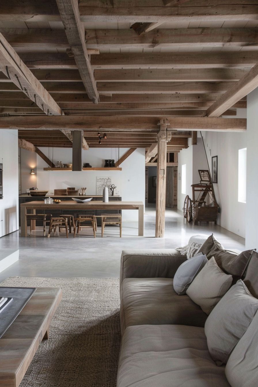 Beams Left Exposed for Character