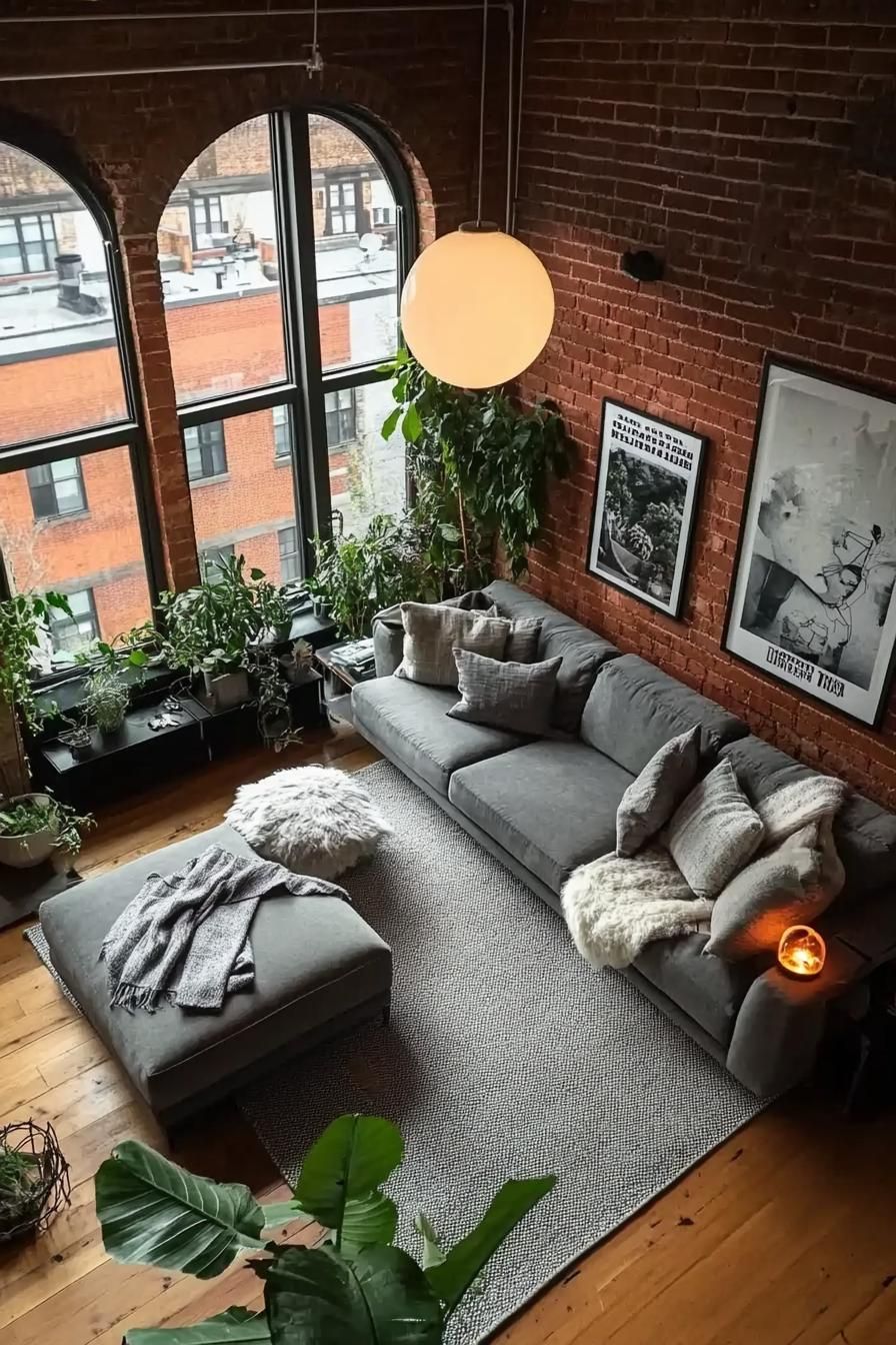 Brick Walls Paired With Black-Framed Windows - photo 4