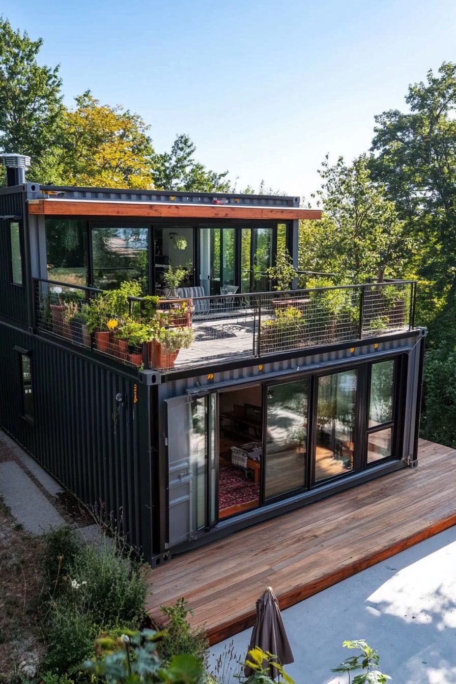 Rooftop Garden Container Home