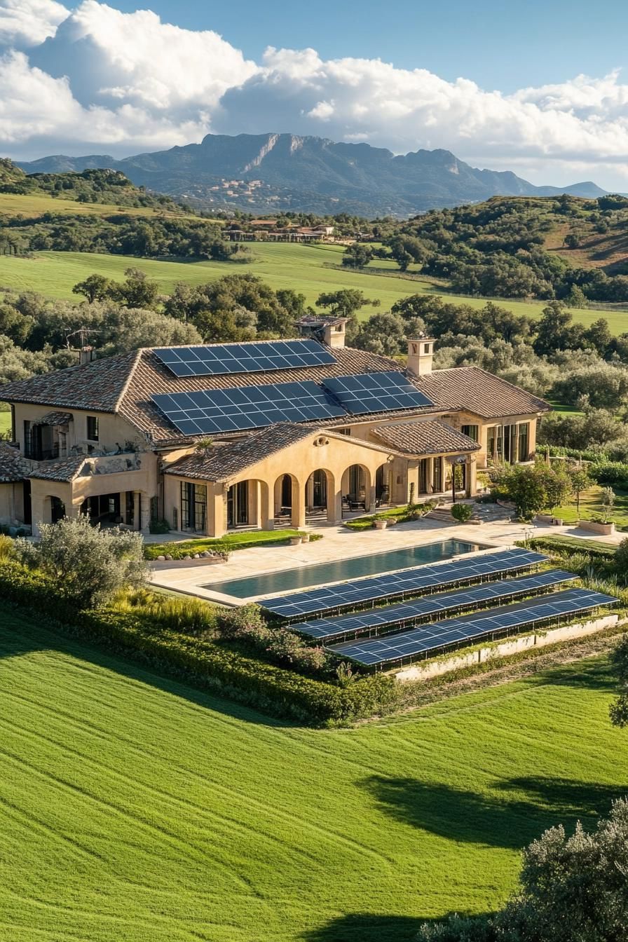 Eco-Friendly Mansion Powered by Green Technology