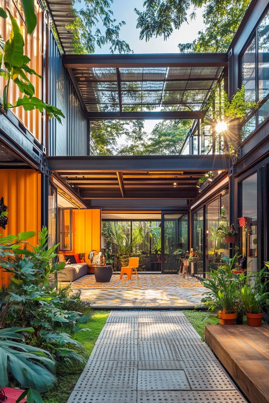 Container Home With Central Courtyard - photo 2