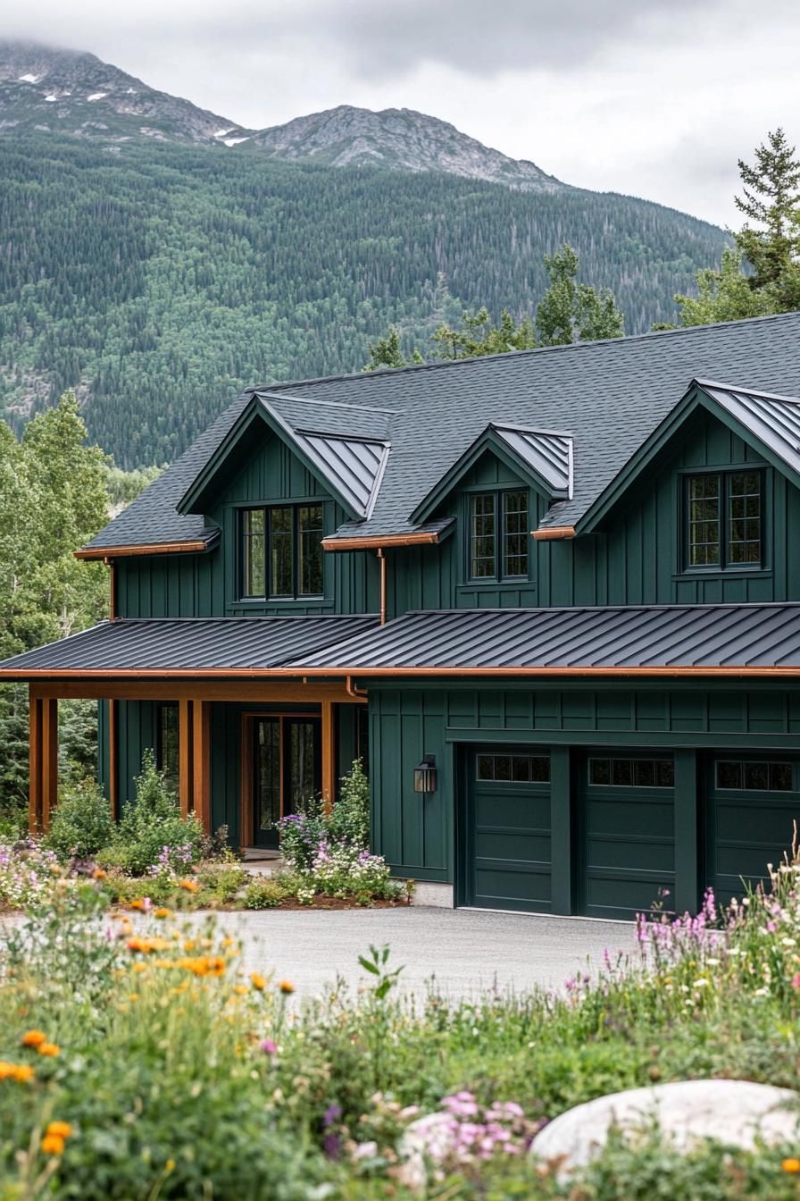 Emerald Green Siding With Copper Gutter Trim - photo 3