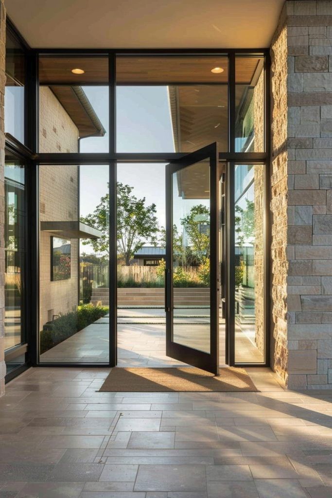 Pivoting Glass Door Designs