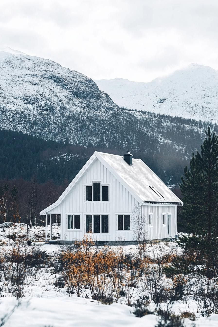 All-White A-Frame Design with Skylights - photo 2