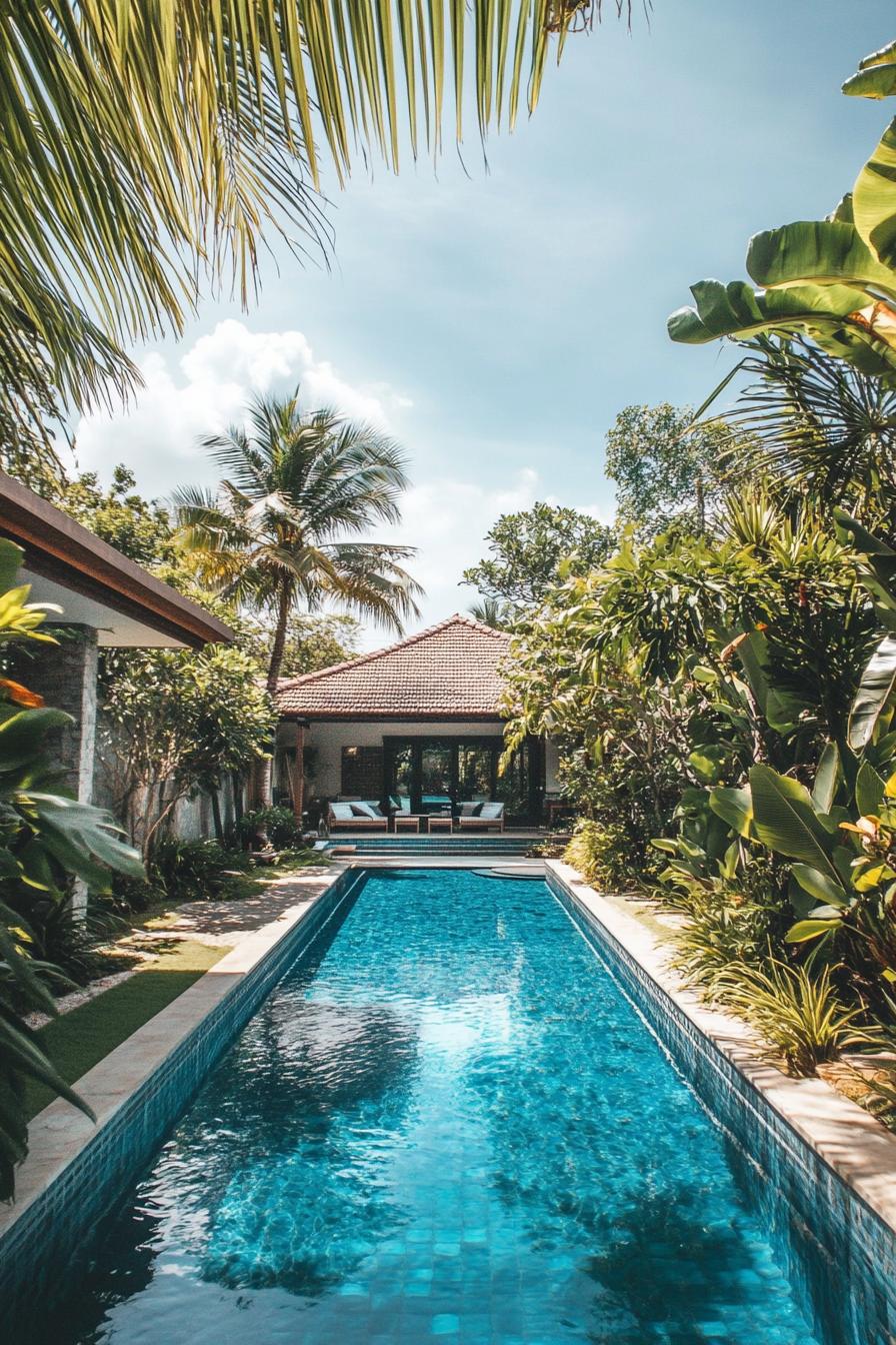 Tropical Pool Wrapped in Lush Landscaping - photo 2
