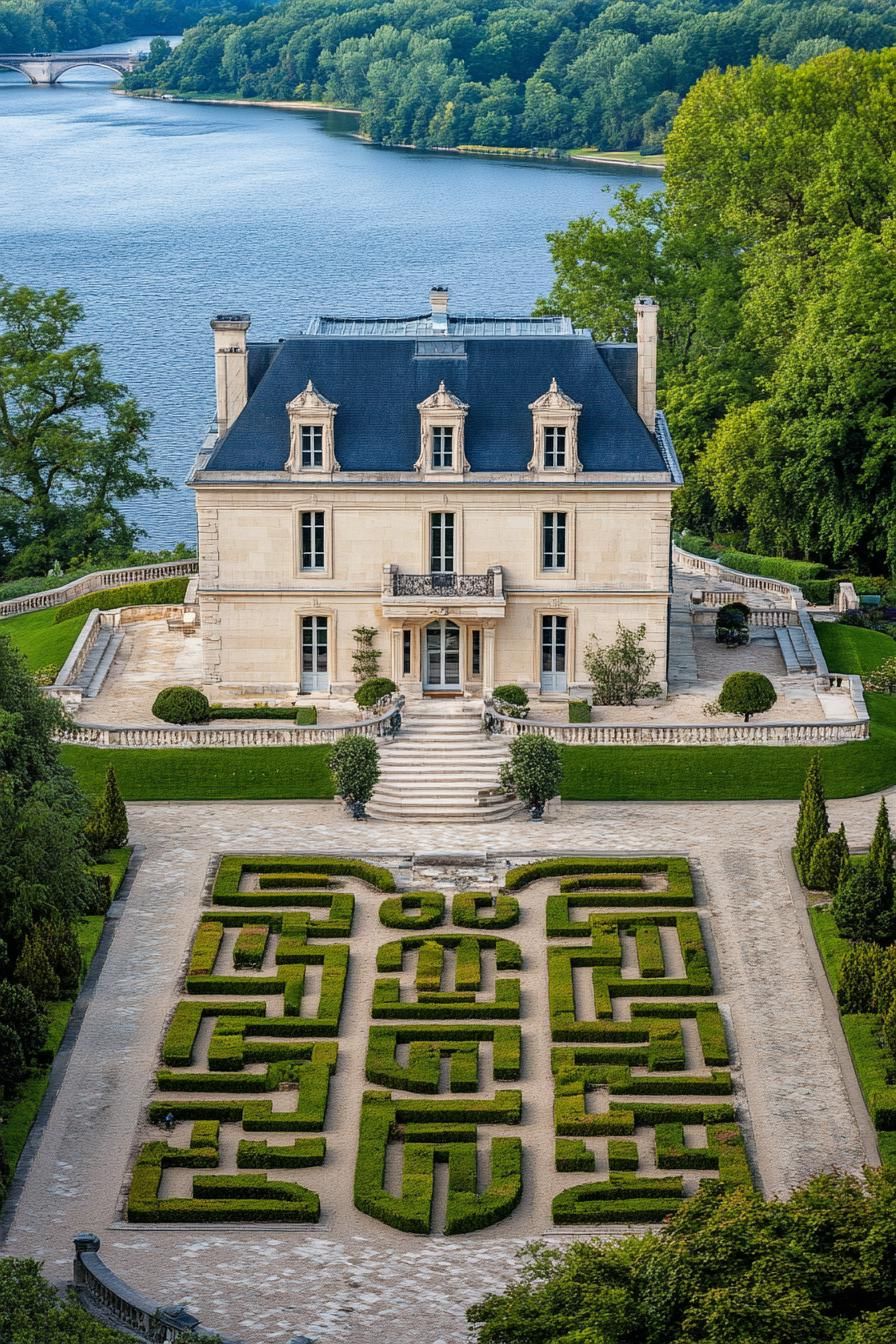 Wandering Into a Mansion's Garden Maze
