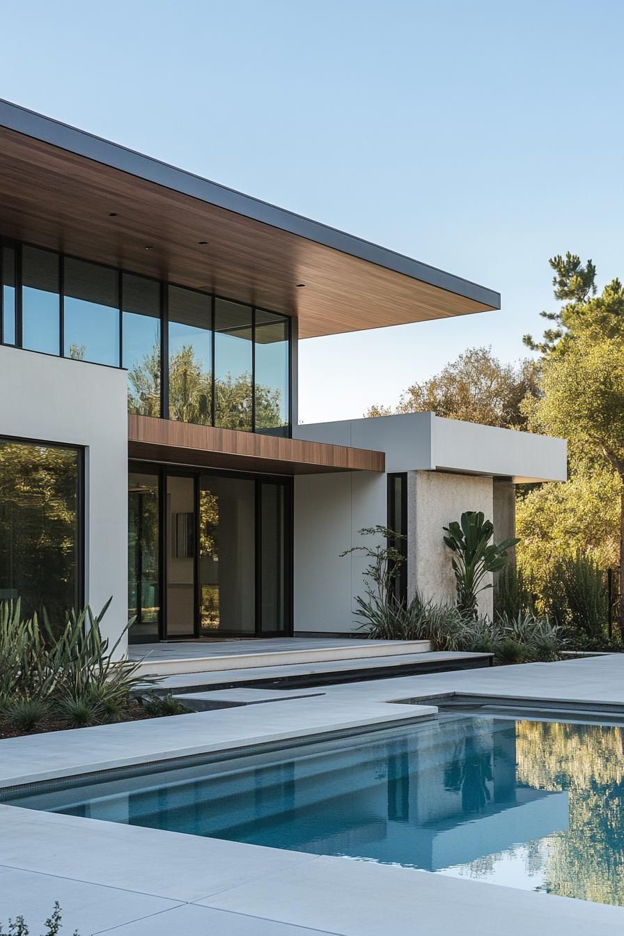 Large Pivot Doors With Smart Glass Panels - photo 4