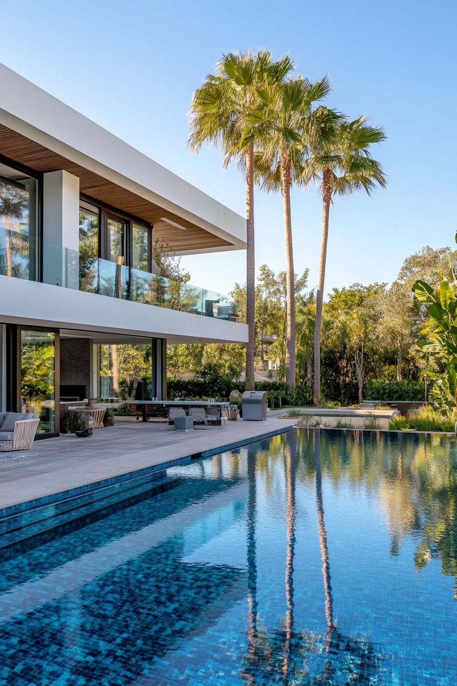 L-Shaped Pool That Wraps the House - photo 4