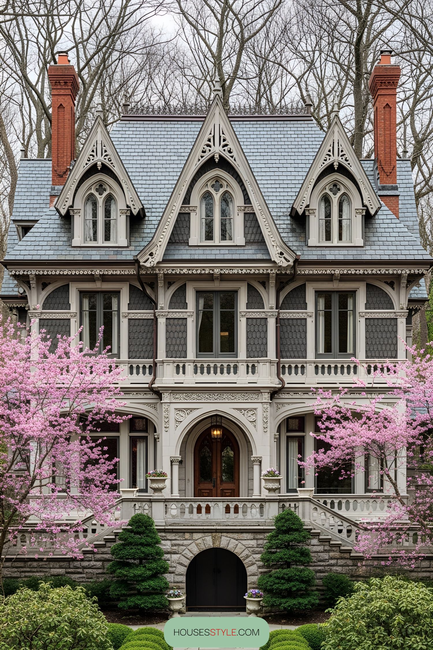 Charming Spires Meet Quiet Woodland Setting