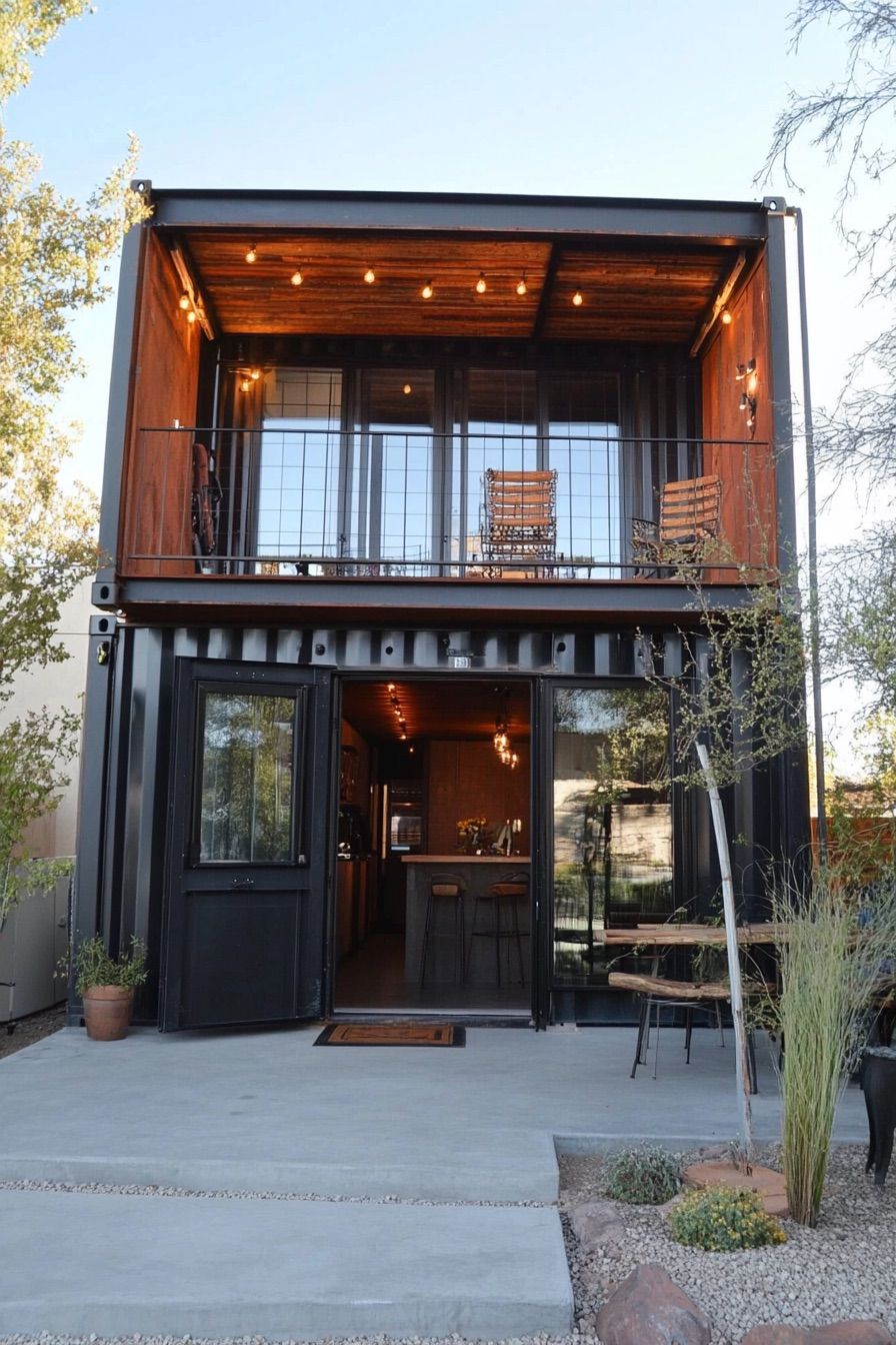 Industrial Style Container Home - photo 3