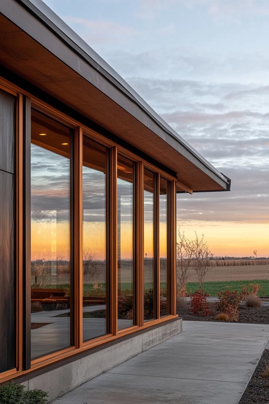 Wood-Framed Windows and Large Glass Panes - photo 3