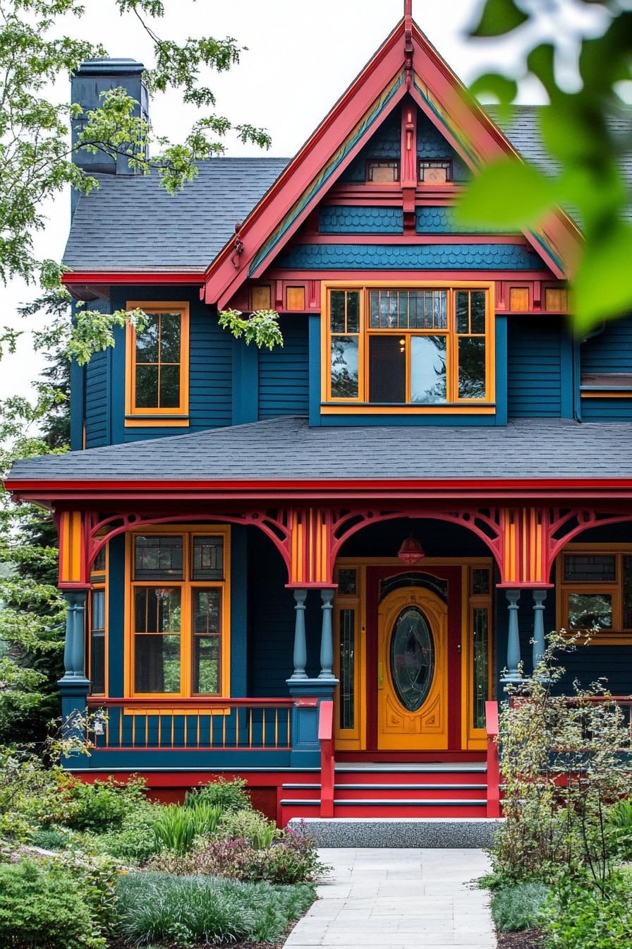 Bold Trim and Siding Colors