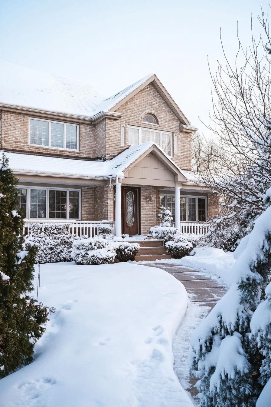 Winter Wonderland Suburban Home