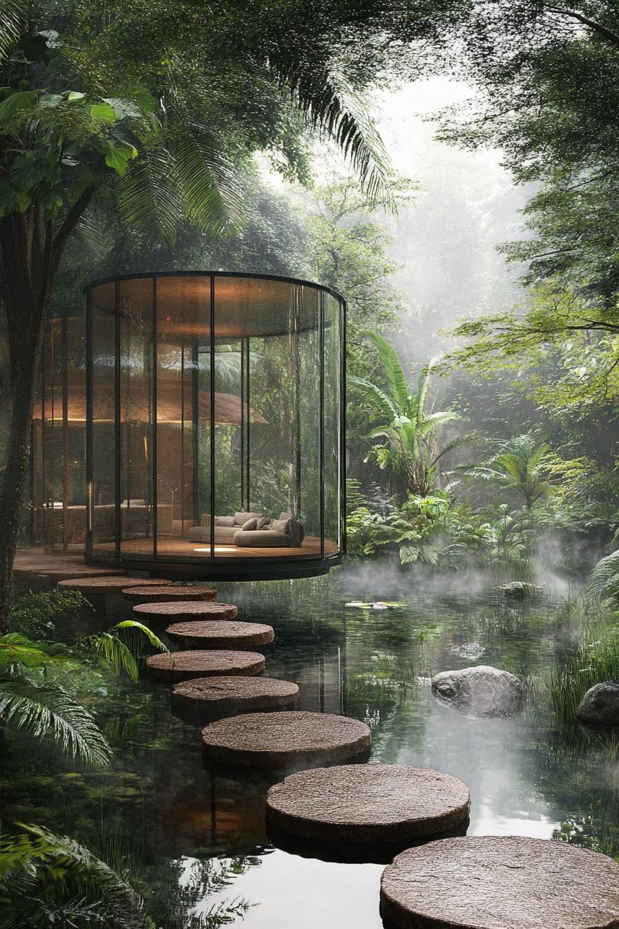 A Glass Oasis Floating in Stillness
