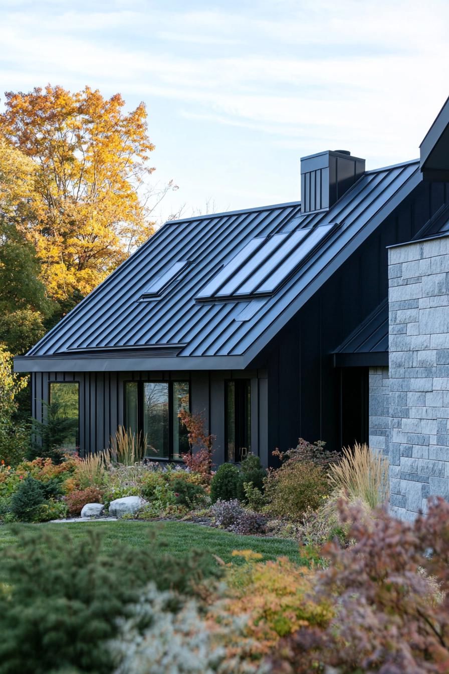 Bold Angular Zinc Roof Panels - photo 3