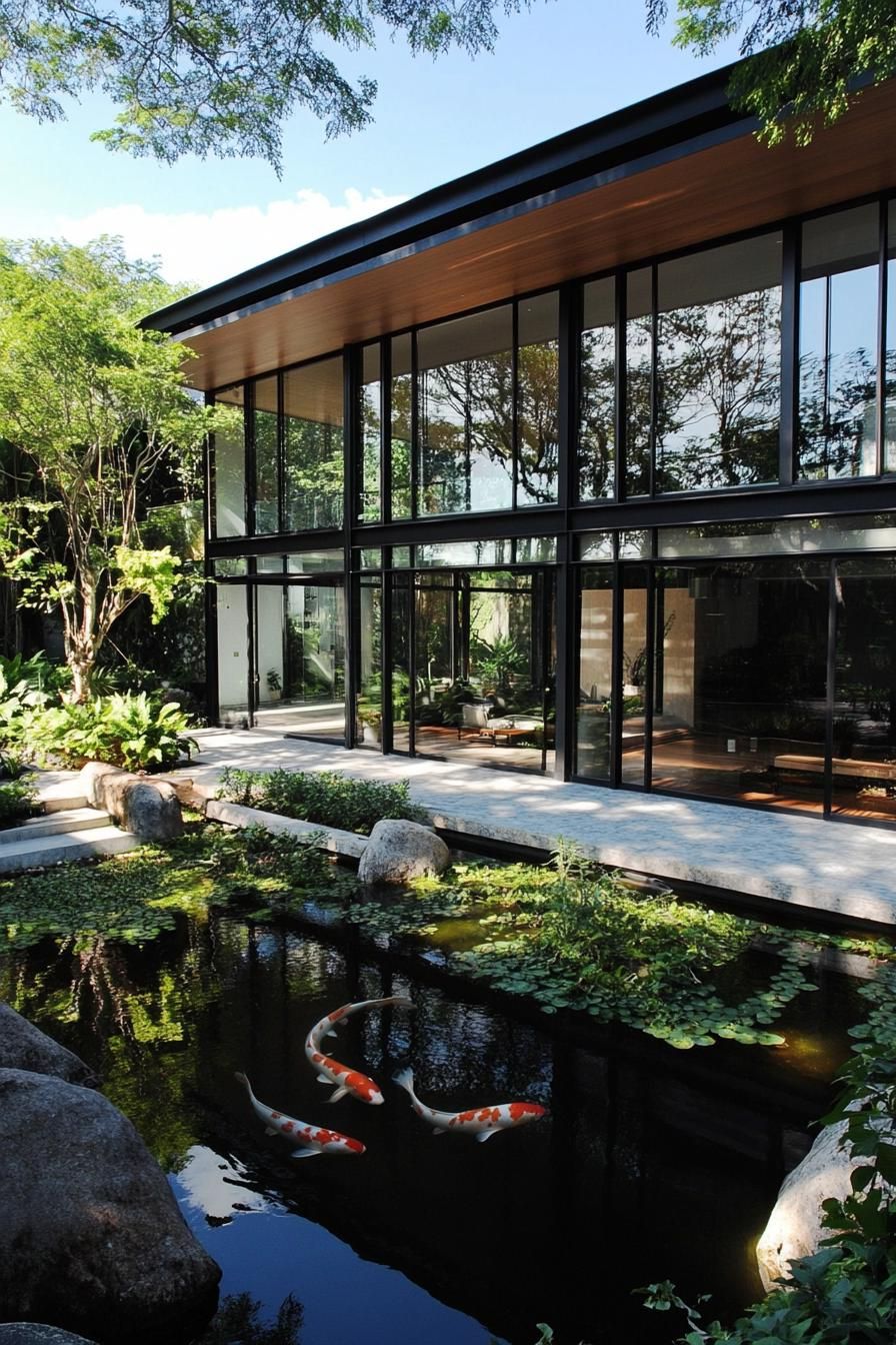Floor-to-Ceiling Glass Walls Overlooking a Garden - photo 2