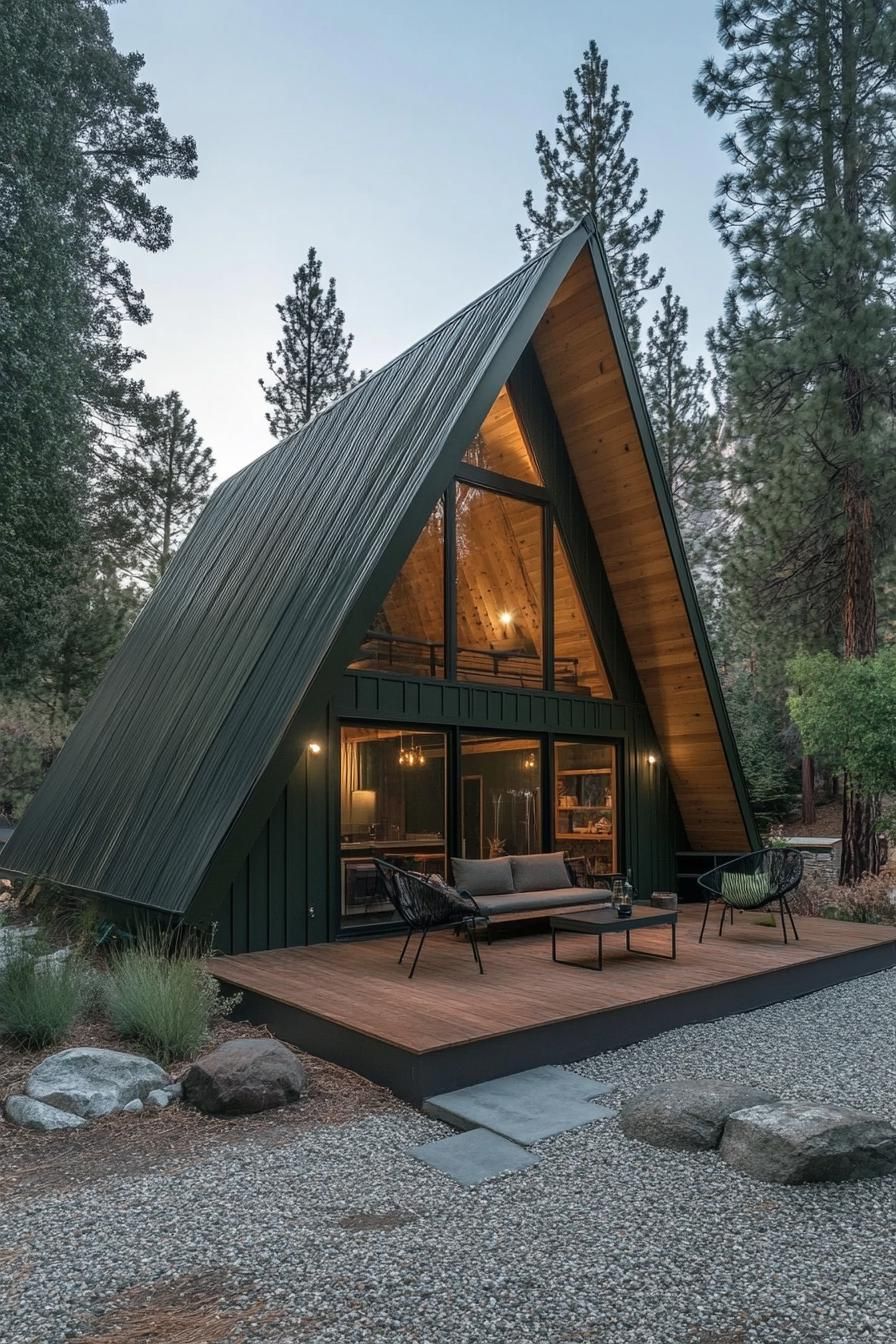 A-Frame Design with Large Eaves - photo 4