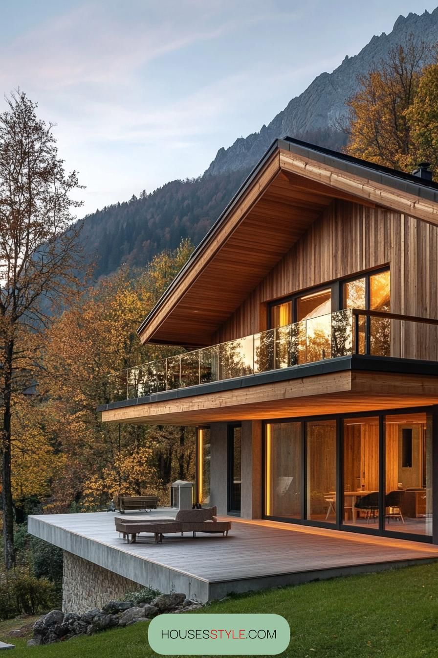 Glass-walled Chalet With Panoramic Views