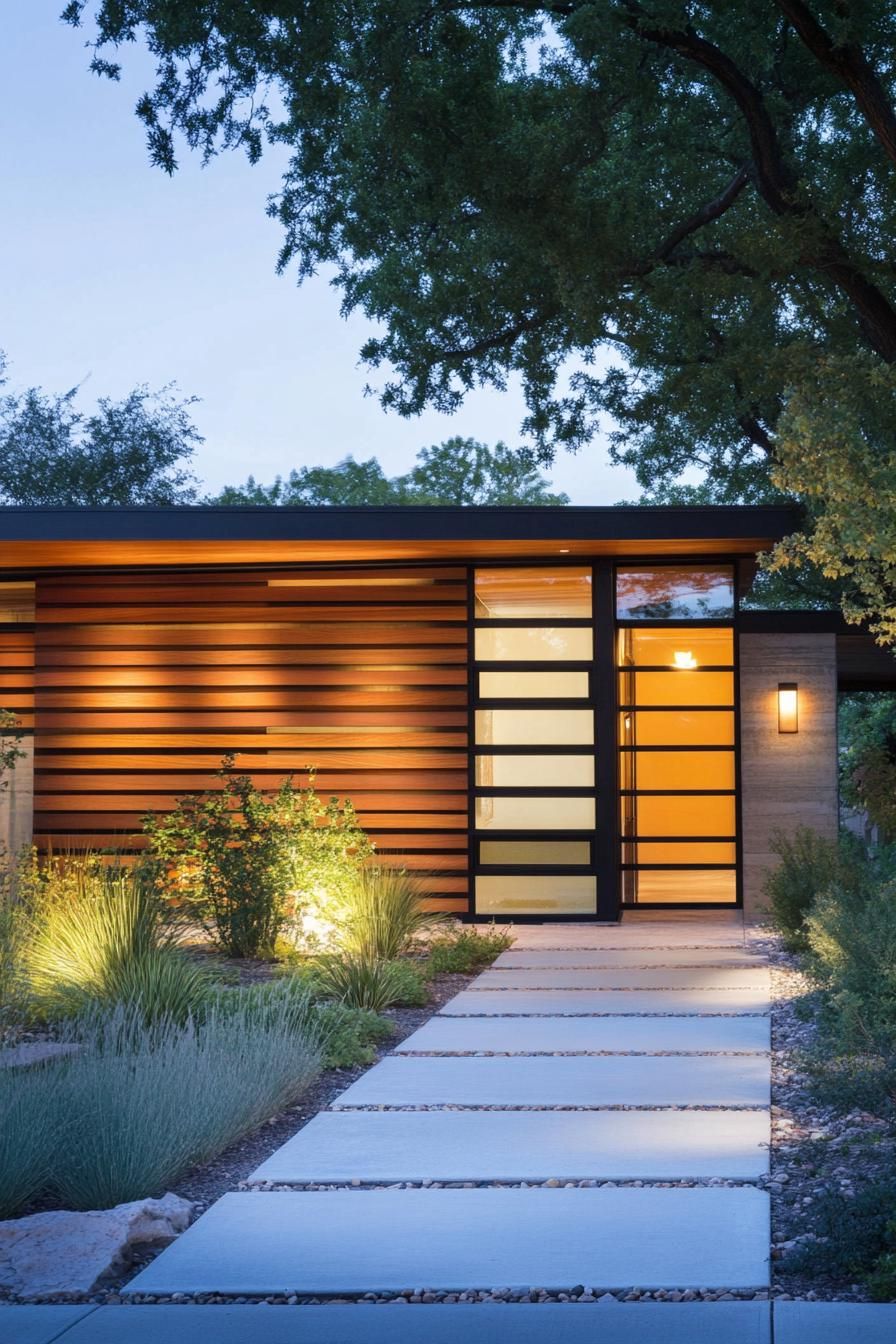 Wood and Glass Ranch Design