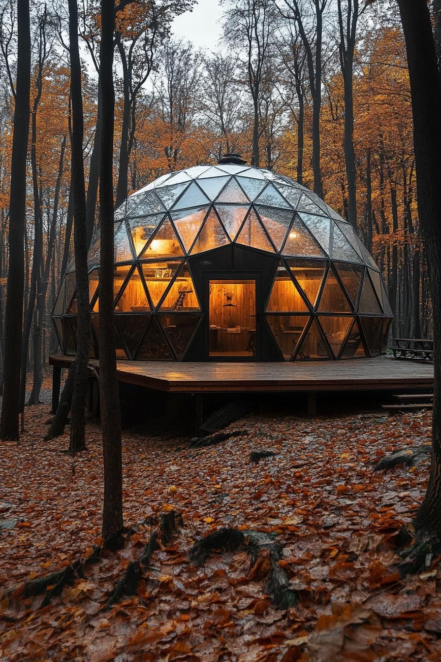 13) Geodesic Dream Dome In The Woods