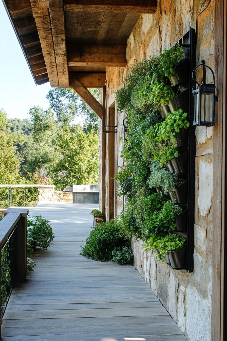 Vertical Herb Garden Wall