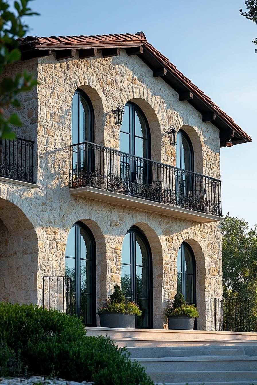 Arched Windows With Iron Balconies - photo 4