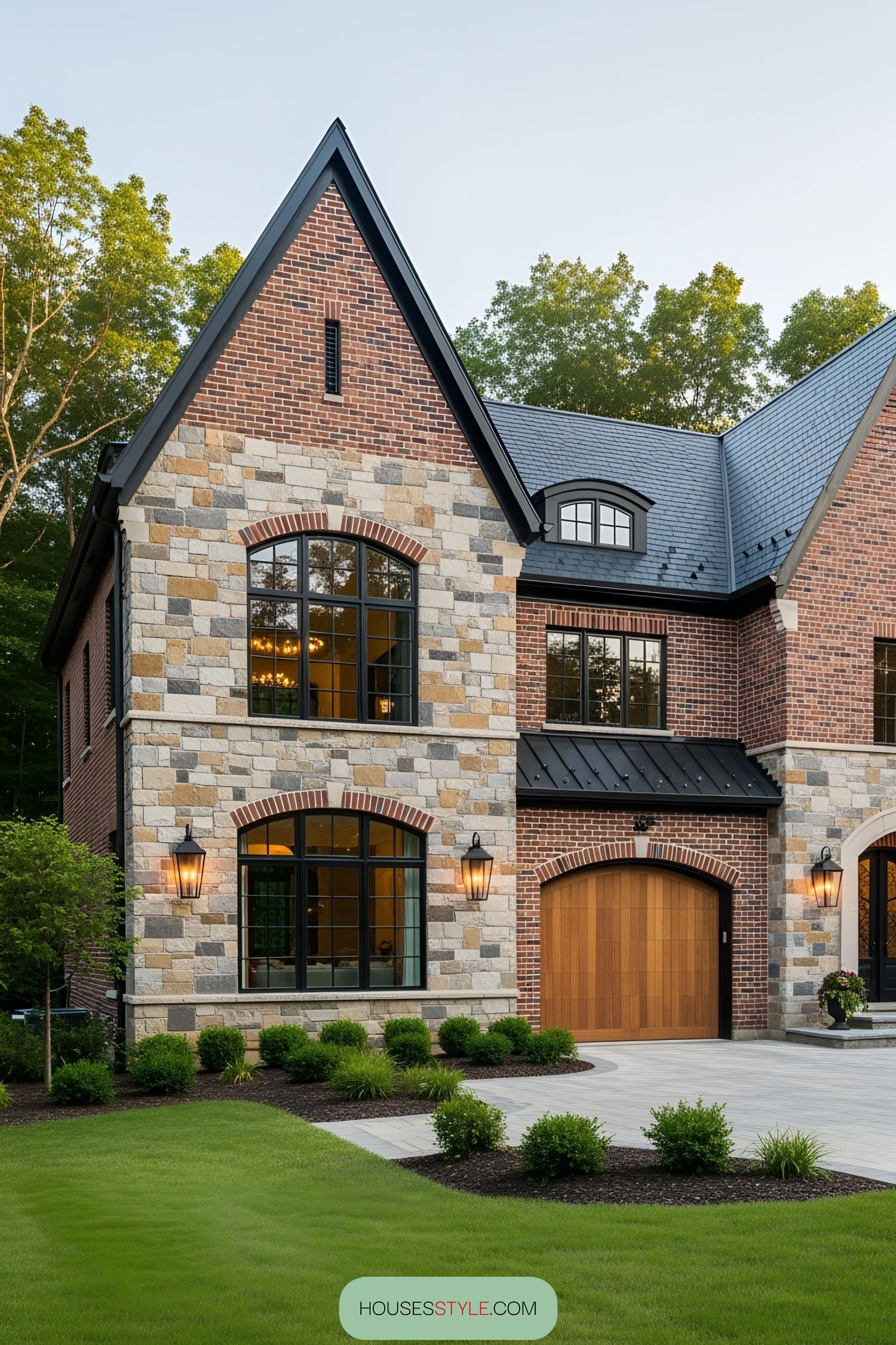 Brick Hideaway With Stone Accents