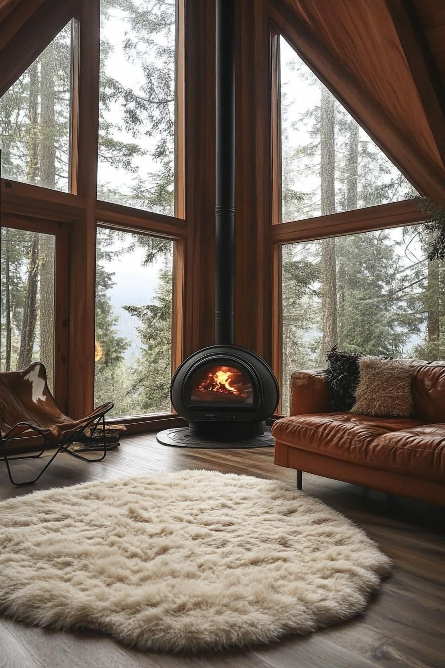Cabin with Small Wood-Burning Fireplace