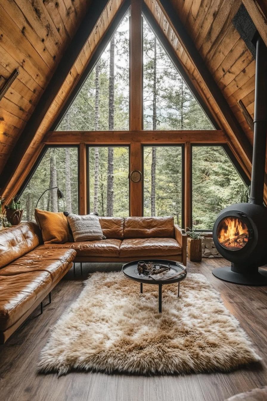 Cabin with a Small Wood Burning Fireplace - photo 3
