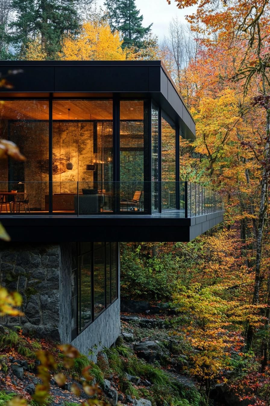 Glass-Walled Eco-Friendly Lodge