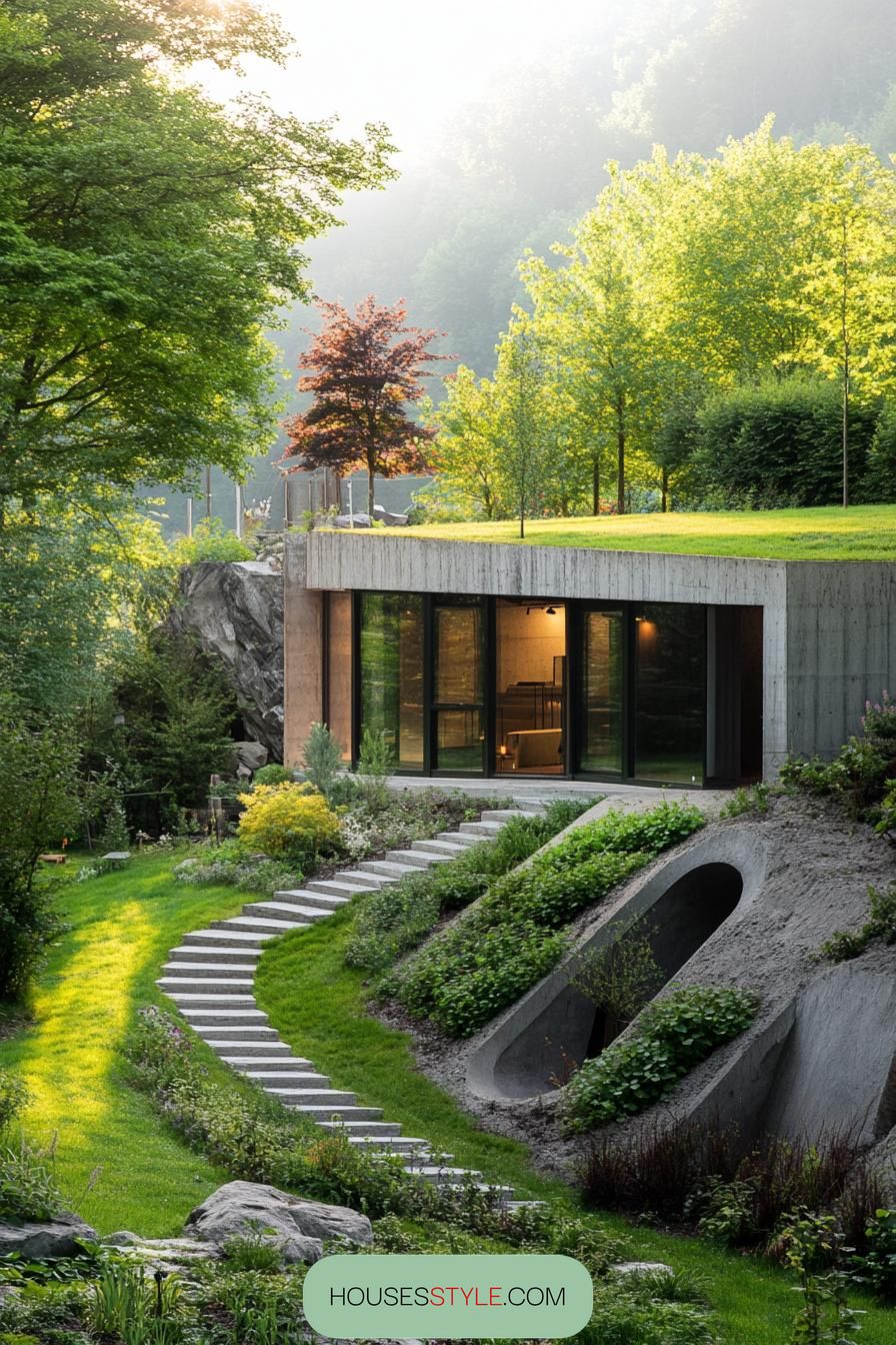 Underground Bunker With Green Roof - photo 3