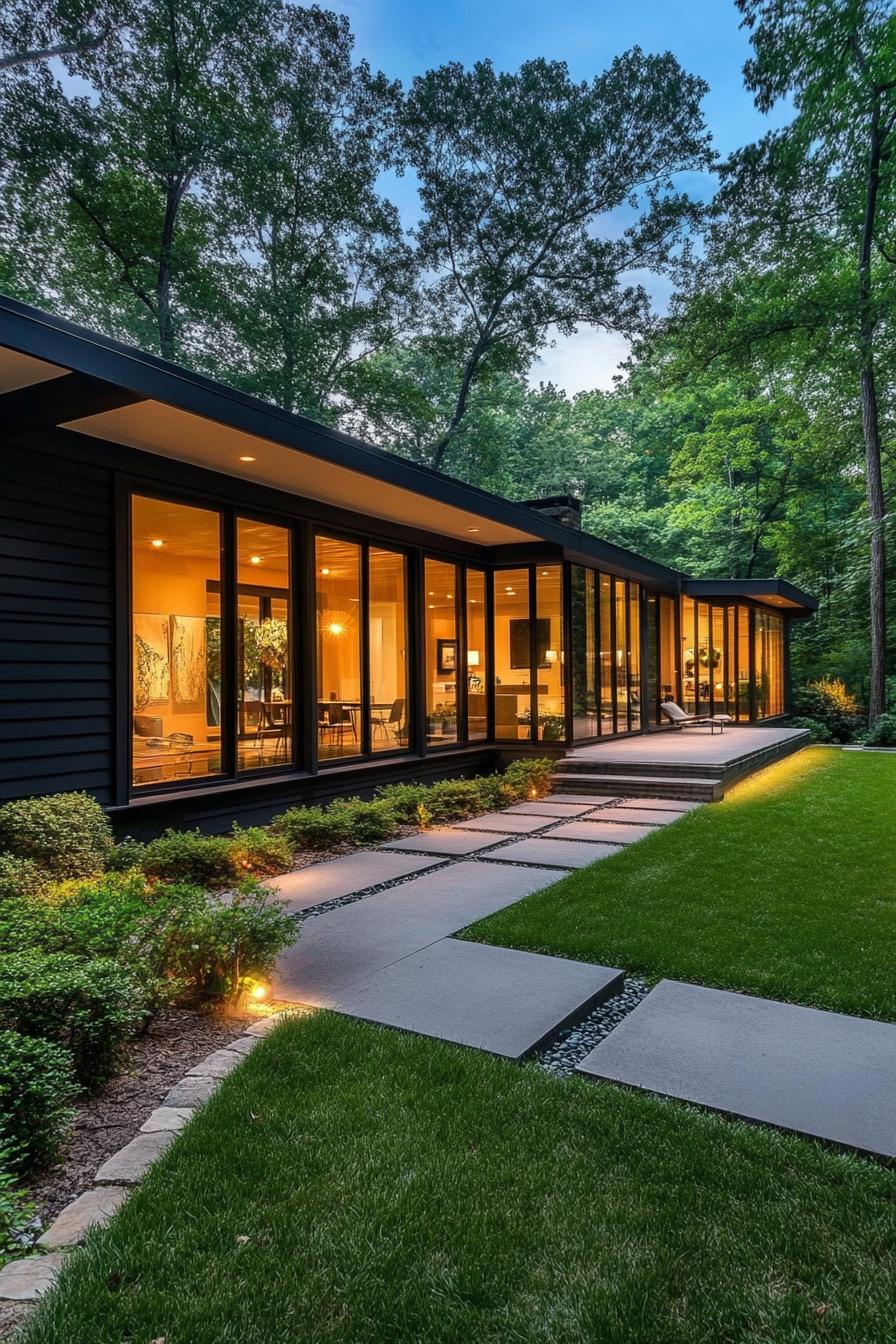 Contemporary Haven Tucked into Nature