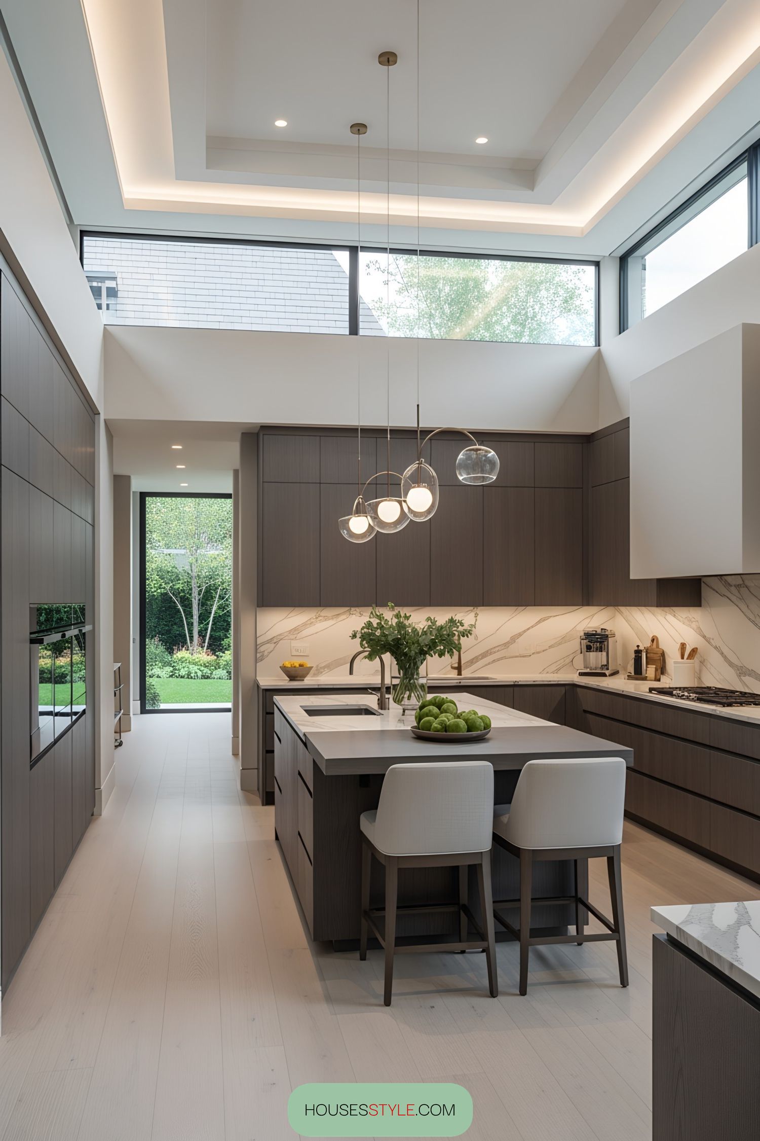 Modern Kitchen Retreat with Lush Green Views