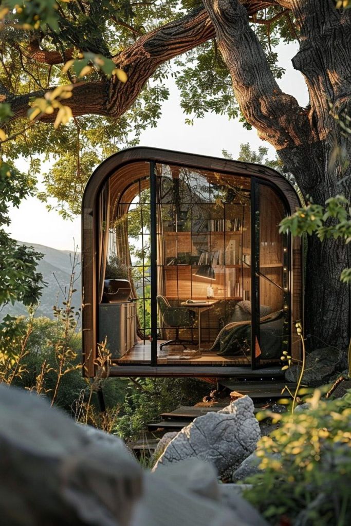Treehouse Workspace With Glass Front - photo 2