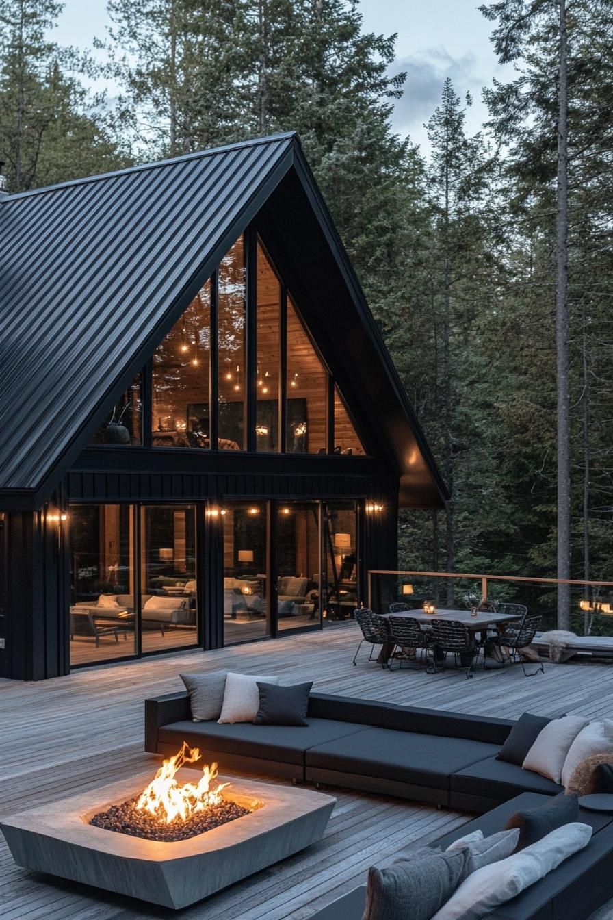 Luxury A-Frame Sizzles Amidst Pines