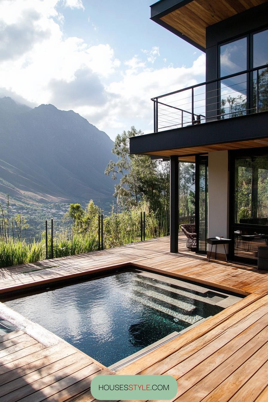 Pool Built Into a Raised Deck - photo 4
