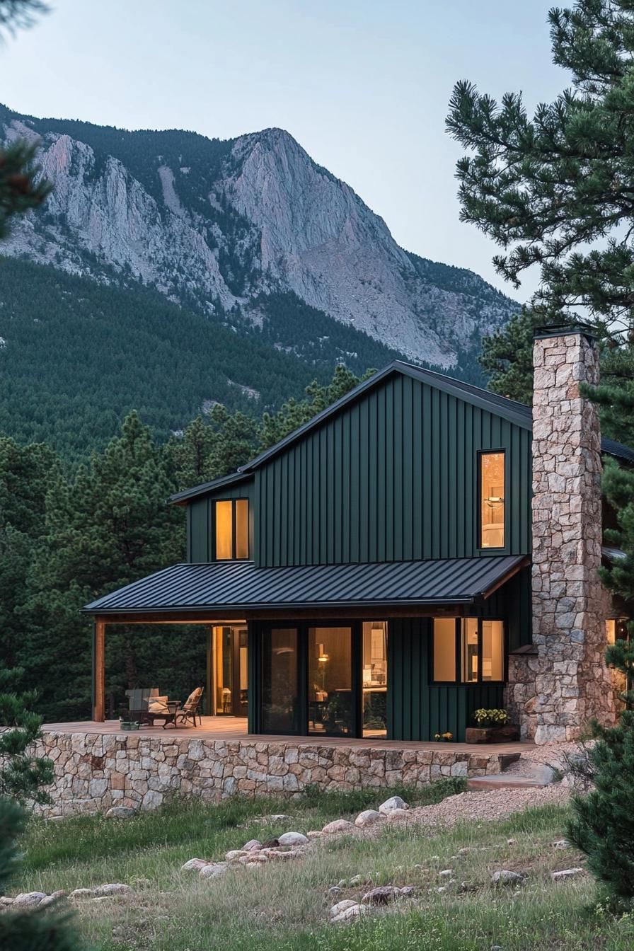 Nature-Inspired Colors for a Mountain Home
