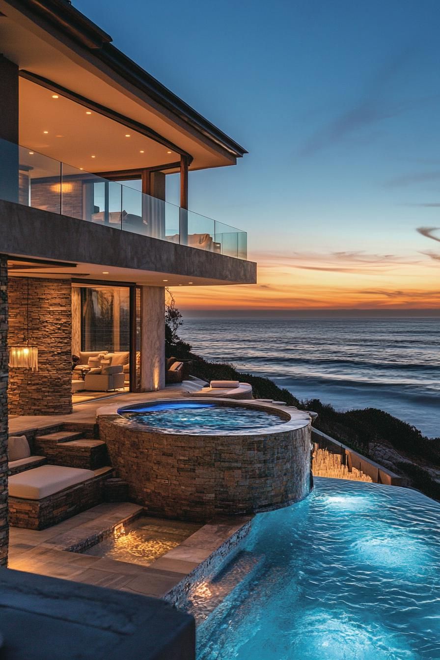 Infinity Pools Connected to the Living Room