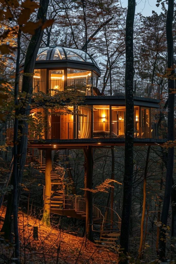 Cabin With a Rooftop Stargazing Deck