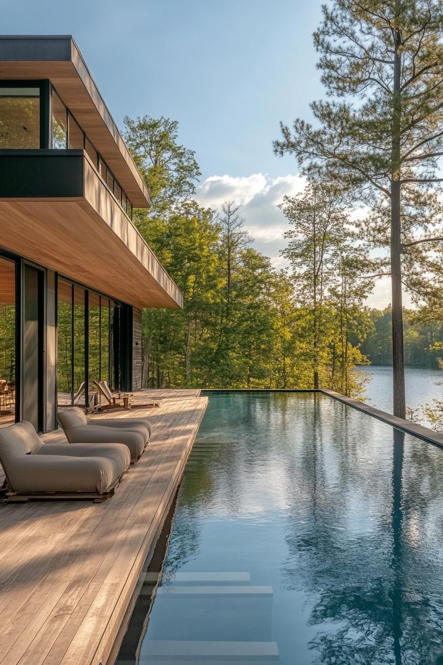 Pools With Built-In Submerged Seating