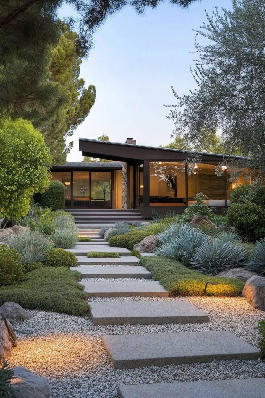 Symmetrical Minimalist Landscaping Ideas - photo 4