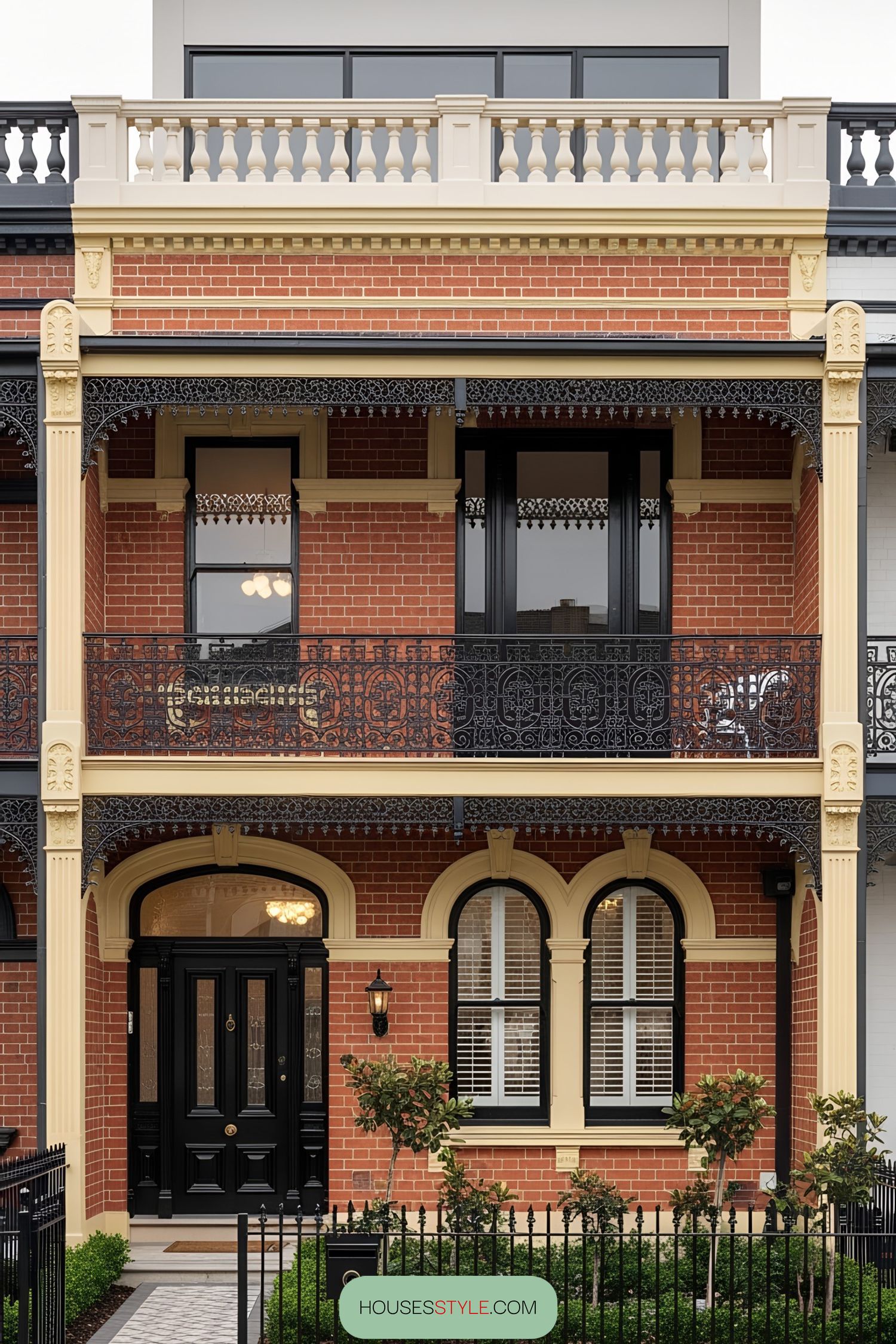 A Bold Brick Display on a Victorian Terrace