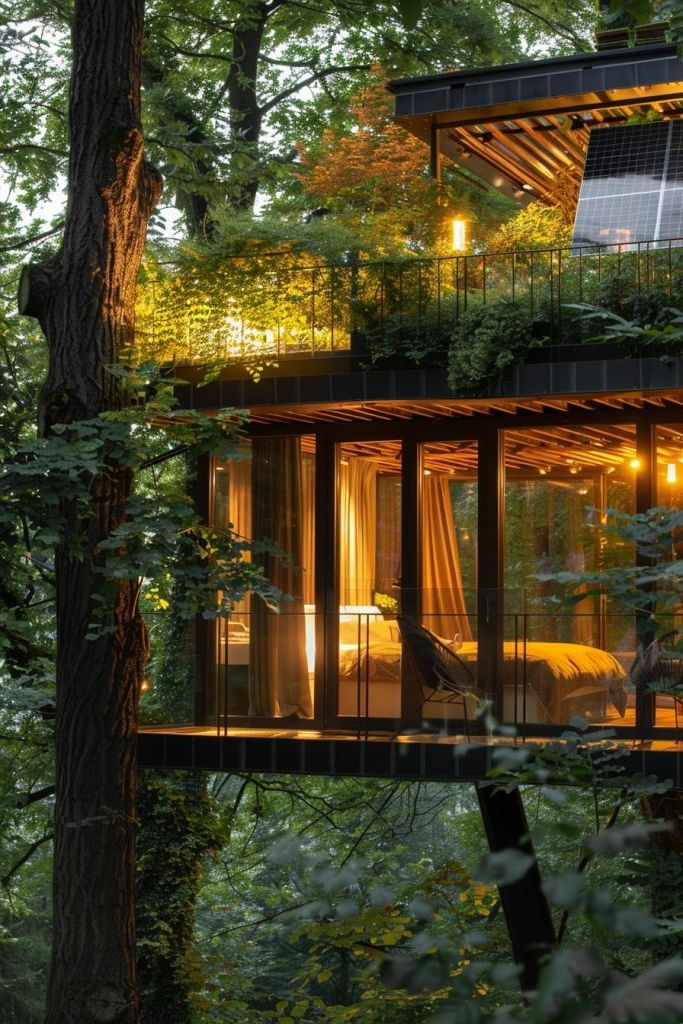 Solar-Powered Cabin With a Rooftop Garden - photo 4
