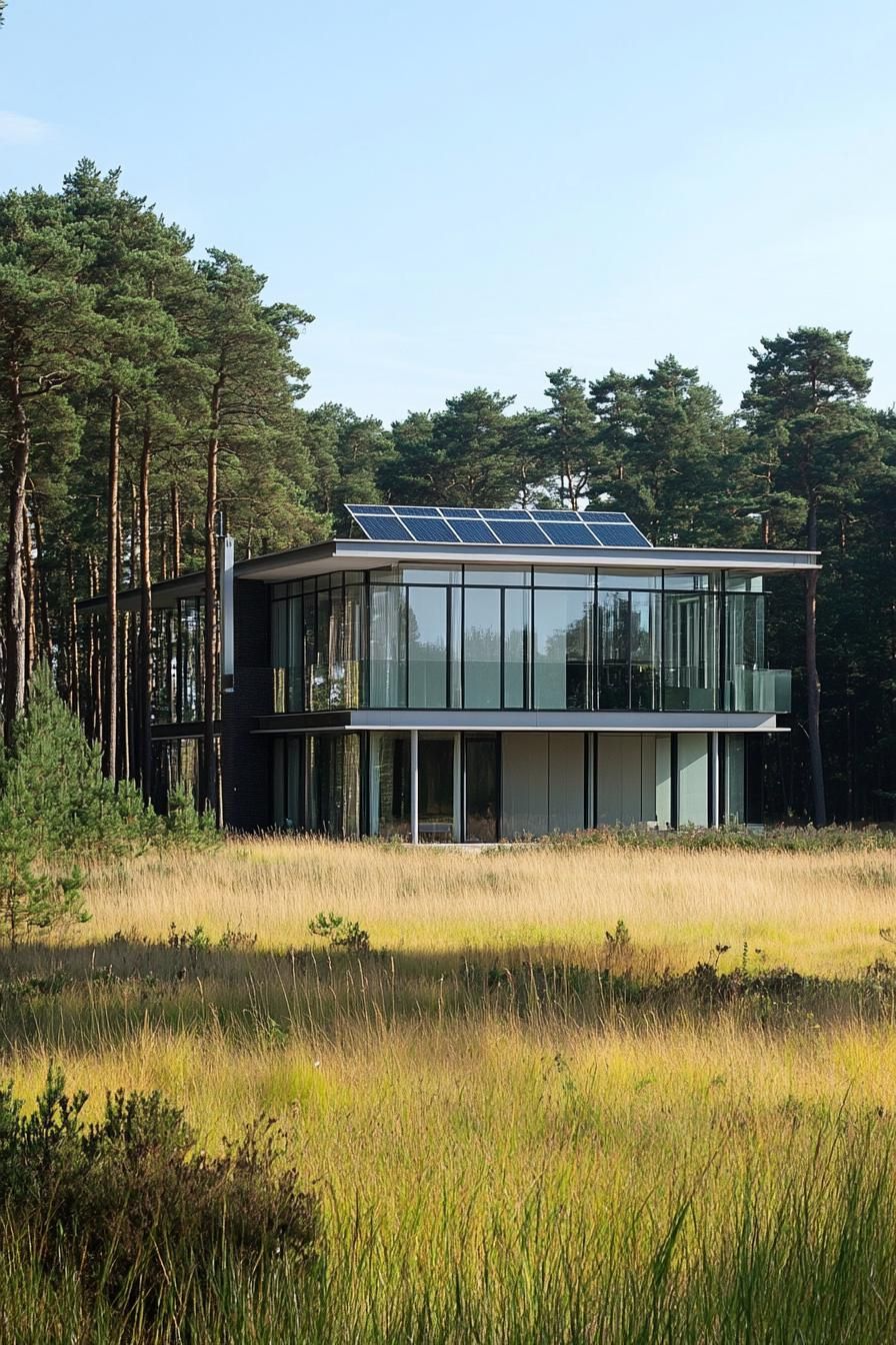 Solar-powered Glass Cube Retreat