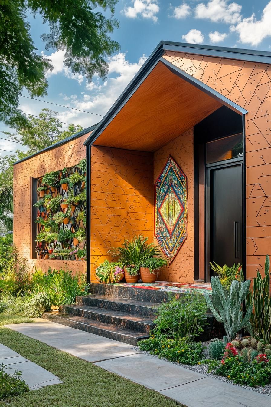 Geodesic Domes Covered in Colorful Textiles - photo 3