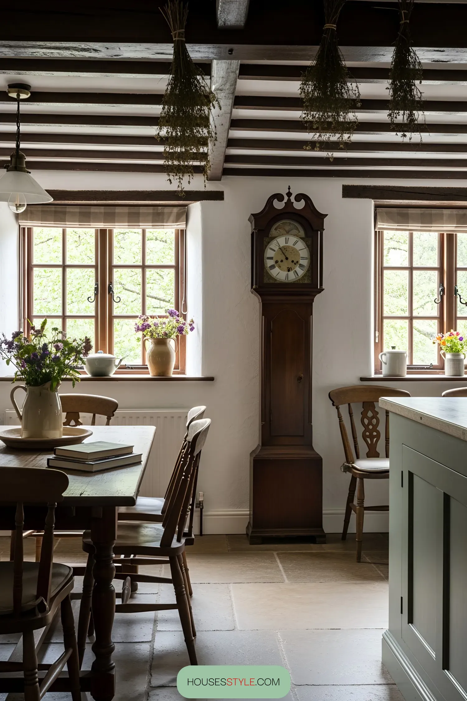 Vintage Teacups and Timepieces for Tea Time