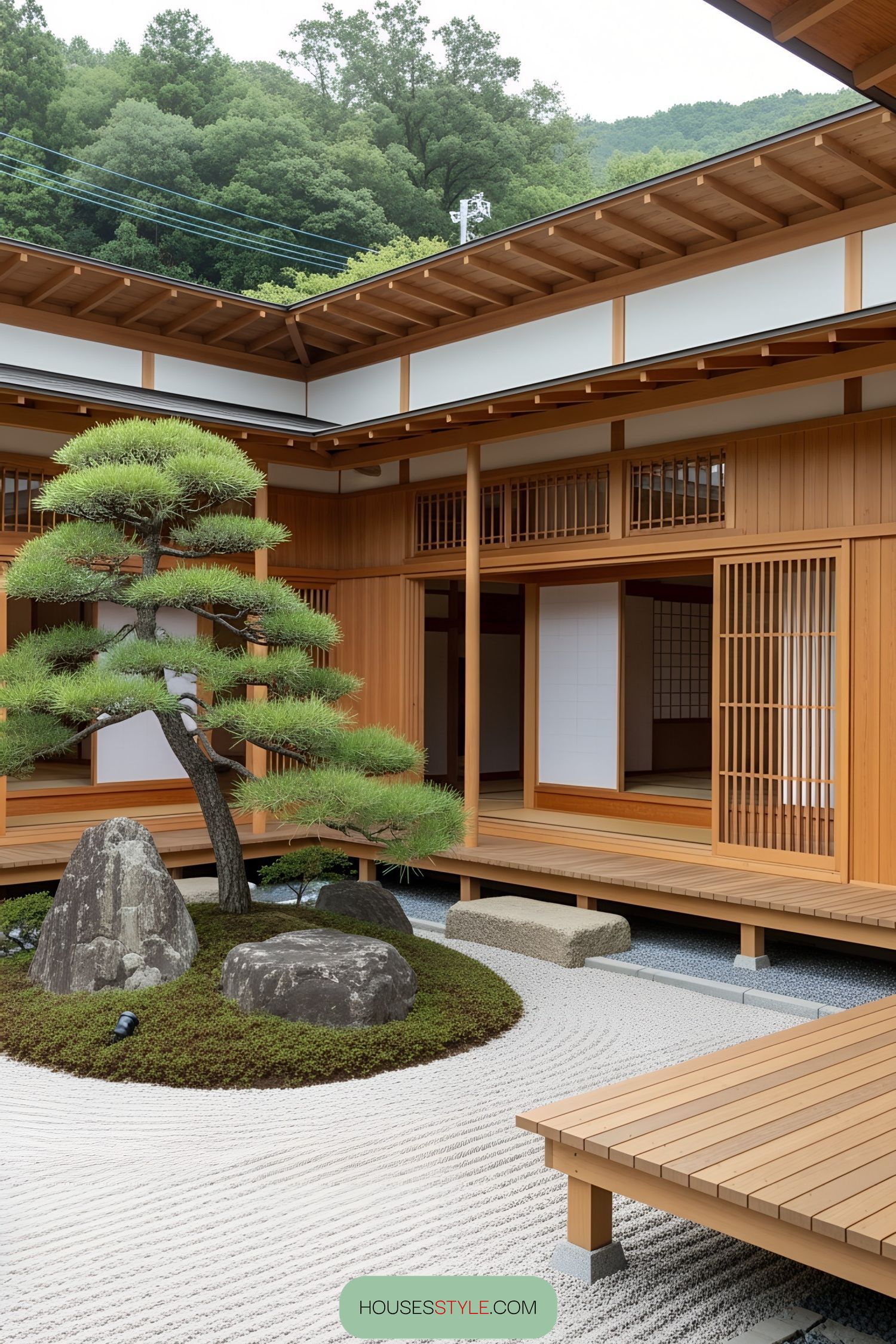2. A Pine-Filled Zen Escape