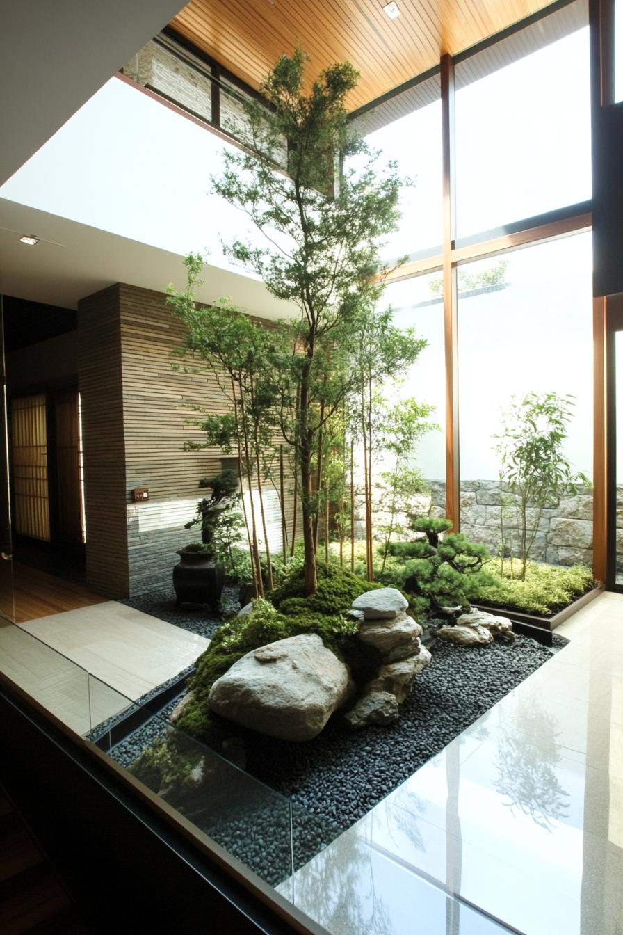 Rock Garden Courtyards With Bonsai - photo 4