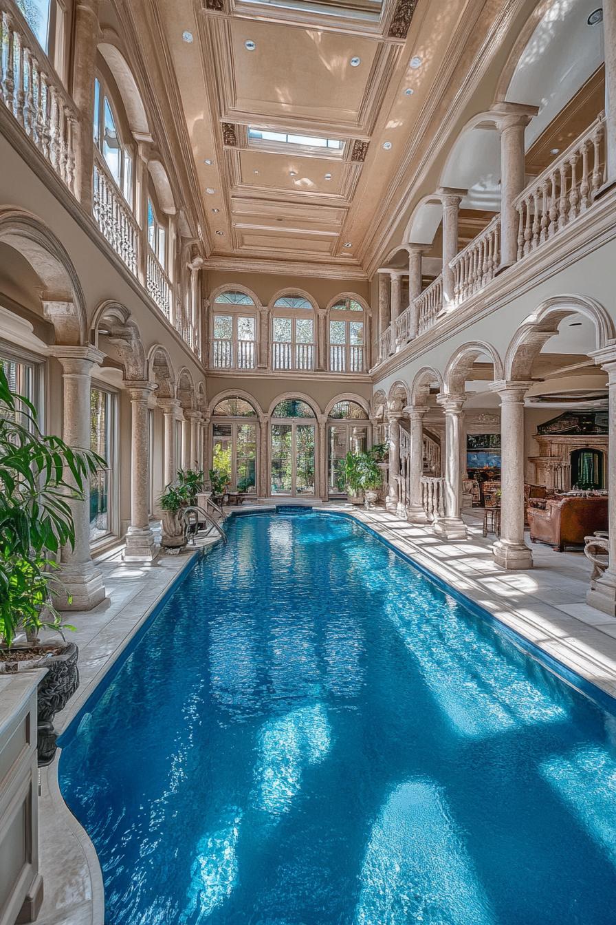 Seamless Indoor-outdoor Swimming Pool