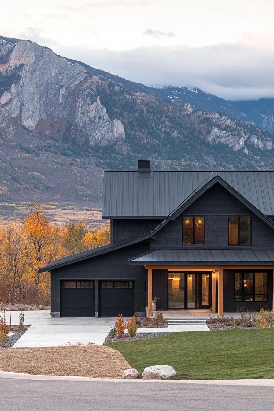 Slate Gray Walls With Black Metal Roof - photo 4